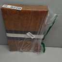 AMEROUS Backgammon Set, 15 Inches Classic Board Game with Leather Case, Folding Board, Gift Package, Portable Travel Strategy Backgammon Game Set for Adults, Kids (Medium, Brown)