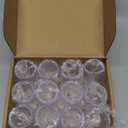 Roshtia 12 Pcs Mini Shot Glasses 1.75 oz Small Brandy Snifters Clear Reusable Plastic Cute Cognac Glasses Port Glasses Cup for Tasting Whiskey Brandy Wine Beer Drinking