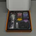 oneisall Dog Clippers for Grooming for Thick Heavy Coats/Low Noise Rechargeable Cordless Pet Shaver with Stainless Steel Blade/Waterproof Dog Shaver for Dogs Pets and Animals (Gold)