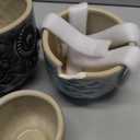 Decorative Stoneware Owl Containers