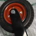 Houseables 8 Inch Caster Wheels, Swivel Wheels, Rubber Casters, Large, for Cart, Heavy Duty, Outdoor, Off Road, Offroad, All Terrain, Flat Free Tire, No Flat, Industrial, Castor, Dolly, Utility Cart
