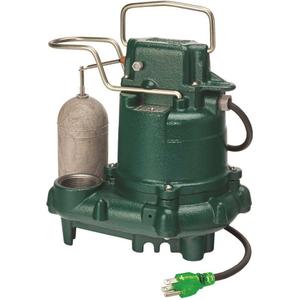 Zoeller M63 Premium Series Mighty-Mate Submersible Sump Pump, 1/3 Hp