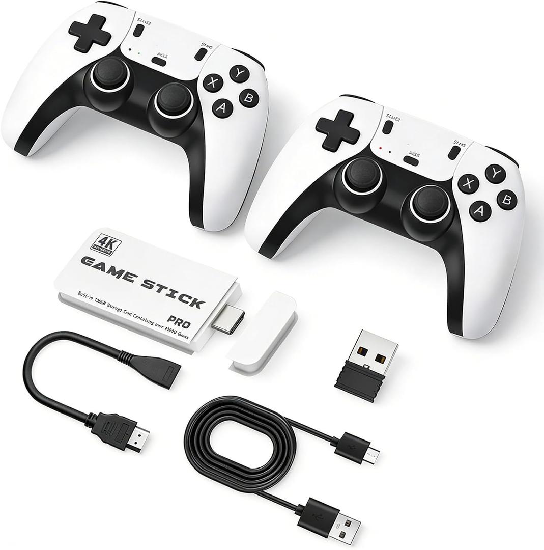 2026 M15 Retro Game Stick Pro, 128G, Retro Gaming Console, Plug & Play for TV Video Gaming Stick