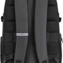 PUMA Coated Range Backpack with Padded Back & Adjustable Straps, Luggage Strap & Laptop Sleeve, Black, One Size