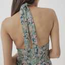 Pact Organic Cotton Women's Fit & Flare Halter Dress (Green)