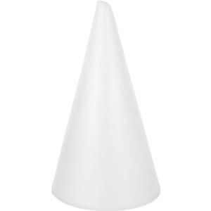 Happyyami Floral Foam Cone Christmas Foam Cone for DIY Arts and Crafts White Polystyrene Cone Shapes 34.5cm Small Cones Christmas Tree Crafts Table Centerpiece Decor Craft Foam