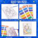 HABDJILTY 12PCS Christmas Nativity Watercolor Coloring Books Bulk Religious Christian Sunday School Bible Class Gifts Xmas Activity Drawing Book for Winter Rewards Holiday Party Supplies