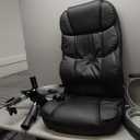 FDW Office Chair Computer High Back Adjustable Ergonomic Desk Chair Executive PU Leather Swivel Task Chair with Armrests Lumbar Support (Black)