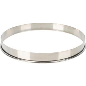 Homoyoyo 12in Stainless Steel Pizza Baking Ring - for Cheesecakes - Muffins and Pies