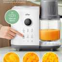 Bear Baby Food Maker with 18.5oz Dual-Layer Steam Baskets, OneStep Baby Food Processor Steamer Puree Blender Grinder Mills, Auto Cooking Grinding&Sterili-zing for Healthy Homemade Baby Food, BPA-Free