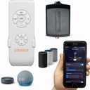 Universal Smart WiFi Ceiling Fan Remote Control Kit, Compatible with Alexa, Google Assistant and Smart Life App, No Hub Required DIMMER