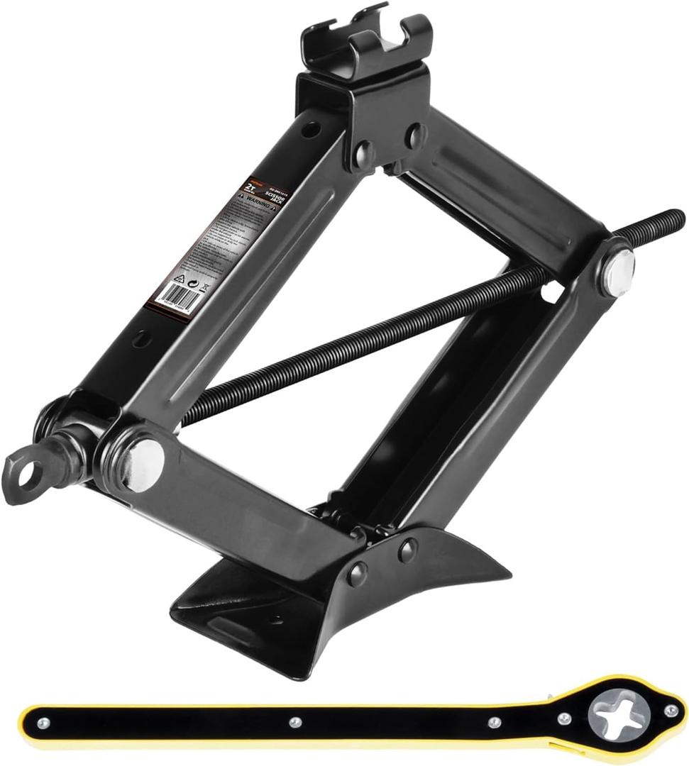 Scissor Jack for Car 2 Ton 4,409 lbs Capacity - Compact Lift Jack for Auto with Extended Ratcheting Handle, Portable Scissor Car Jack Kit for Cars, SUV, MPV, Sedans