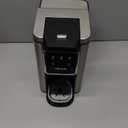 Horavie Single Serve Coffee Maker for K-Cup Pod and Grounds, Hot and Iced Coffee Maker, 6 to 14oz Brew Sizes, 50oz Removable Reservoir, Strong Button Feature, Fit 6.5" Mugs, Stainless Steel, Black (11.2 Inch)