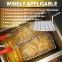 Commercial Deep Fryer Filter TK45, 12.5" x 13.75" 304 Stainless Steel with 500 Micron Mesh to Intercept Residue, Deep Fryer Filters for Cleaner Performance in Restaurants & Kitchens