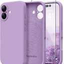 Magnetic for iPhone 17 Case, Compatible with MagSafe, [Full Camera Protection][Screen Protector] Silicone Shockproof Protective Phone Case for iPhone 17 6.3", Light Purple