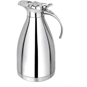 Cuisinox Stainless Steel Thermal Coffee Carafe, Vacuum Insulated for Hot or Cold Beverages, 2 Liters 11" High (67.6 Ounces)