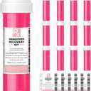 LOVEVOYAGE Bachelorette Party Favors - 12 Pack Pink Empty Pill Bottles, DIY Hangover Kit Supplies for 21st Birthday, Nashville Girls Trip, Bridal Shower & Wedding Guest Gifts