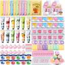 144 PCS Spa Party Supplies for Women,Spa Day Favors Essentials Include Face Masks Skincare, Lip Balm, Under Eye Patches, Foot Bath Bomb,Sleepover Party Supplies Spa Birthday Kit for Women Gift Set