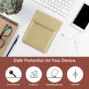 6 x Universal Sleeve Case for 6",6.8",7" Kindle Paperwhite/Colorsoft/Signature Edition 2024-2012 Sleeve Bag Pouch Cover for 6-6.8'' Kobo/Tolino/Pocketbook 6-inch ebook Reader,KQKQ (Khaki)