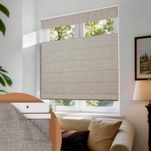 No Drill Cordless TDBU Roman Shades, Linen, 21x48
Top Down Bottom Up Design Offers Privacy And Light Control With Blackout Fabric, Thermal Comfort, And UV Protection
