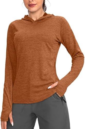 Women's UPF 50+ Sun Protection Shirt Long Sleeve Lightweight Hoodie UV Shirts for Women Hiking Fishing Outdoor, 3XL