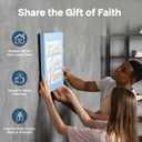 Dandy Decor Christian Wall Art 6 Piece Large Collage | Jesus & Scripture Wall Decor | Christian Wall Decor | Serenity Prayer Boho Art | Bible Verse Wall Canvas | Modern Aesthetic for Your Home & Office | Gift Packaging |