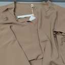 EVALESS Womens Tops Dressy Casual Summer Ruffle Short Sleeve Pleated V Neck Work Business Blouses Trendy 2026 Dark Khaki 2XL