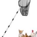 Catch Net - Small Animal Catcher for Chicken, Duck, Goose, Fish, Cat, Bird, Raccoon, Dog and Others (Detachable Handle 16 "-78" with 16" Net Opening)
