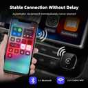 2026 UpgardedWireless CarPlay Adapter for iPhone, Mini USB Design for Cars with Wired CarPlay, Fast Connection,5.8GHz WiFi,No Delay, Compatible with iOS 10+ & iPhone 6+, USB/Type C,Plug and Play