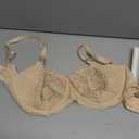 HSIA Minimizer Bra for Women - Plus Size Full Coverage Lace Bra with Underwire, Non Padded (Beige, 36DD)