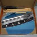 Pizza Peel Aluminum Pizza Spatula Set, 12 x 14 Inch Metal Pizza Paddle with Foldable Wooden Handle, Pizza Rocker Cutter, Pizza Server, Pizza Oven Accessories for Baking Homemade Pizza Bread