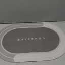 Rubber Bath mats Quick-Drying Non-Slip Bathroom mat Super Absorbent Bath mat Instant Dry Bath mat, Bathroom Rug in Front of The Kitchen Sink, Shower Room, Bathtub, Oval(Grey+16.9x26.7in)