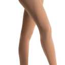 Capezio womens Studio Basics Footed tights, Light Suntan, Small-Medium US