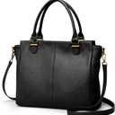 befen Soft Genuine Leather Purses for Women Small Tote Bag Handbags Crossbody Bags with Top Handles Shoulder Satchel Purse (Black 01)