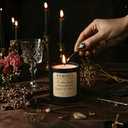 Lavender & Sandalwood Candle, Luxury Scented Soy Candle 7oz, Calming Relaxing Fragrance for Home, Stress Relief & Sleep Aromatherapy Candle, Gift for Women, Long Lasting Jar Candle