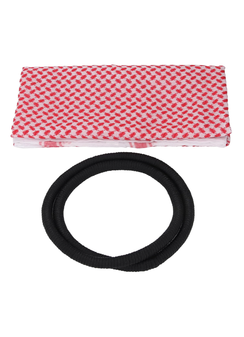 ANGGREK Muslim Head Scarf, Soft Breathable Arabia Men Headscarf Black Headband for Daily Wear Formal Events