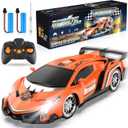 Growsland Remote Control Car RC Cars Xmas Gifts Toys for Kids 1/18 Electric Sport Racing Hobby Rc Crawler Toy Car Boys Girls Adults Included Rechargable Batteries (Orange)