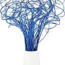 Jutom 55 Stems Blue Glitter Ting Ting Branches Vase Filler Decorations Curly Branches Table Centerpiece for Holiday Blue Home Tree Picks Decoration