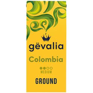 Gevalia Colombia Medium Roast Ground Coffee, 12 oz Bag BB Date Aug 2025