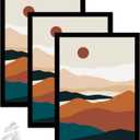 Black 10x14 Picture Frame Set of 3, High Transparent Frame for 10 By 14 Photo Collage Canvas Poster Size Wall Mount and Tabletop Horizontally Vertically (Black, 10 x 14 inches)