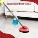 Scrub Brush, 2 Pcs Spin Mop Scrub Brush Head Compatible for EasyWring 1-Tank System, Hard Bristle Cleaning Brush for Bathroom, Kitchen, Tub and Tile