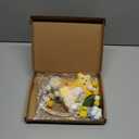 Baby Mobile for Crib Crib Nursery Mobile for Boys Stars Bee Flower Nursery Decor Soothe Baby Shower Set for Infant Bedroom Hanging Decoration White Yellow