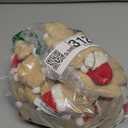 Syhood 18 Sets Christmas Plush Small Bear 6inch Stuffed Plush Bear Doll Mini Christmas Stuffed Animal Toy with Gift Tags Organza Bags for Xmas Holiday Party Favors Wedding Decoration Supplies(Brown)