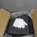 SORCEDAS Portable Closet Wardrobe Storage Organizer Metal Hanging Rack Non-Woven Fabric 50 Inch (Black)