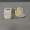 2 x 30pcs Castor Oil Belly Button Patch, Non-Woven Fabric 2.76x2.76in Castor Oil Cover Pads Good Absorbency Organic Cotton Disposable Self-Adhesive Pack Wrap No Leakage (Oil Not Included)