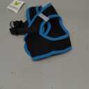 EcoBark Step in Dog Harness - Eco-Friendly Dog Harnesses for Small and Medium Breed Dogs - Reflective and Adjustable Body Halter Vest - Soft Mesh Toy Breed Harness (Black and Teal, Large) (Large -17 to 19 lbs -Chest Up to 18 in (Pack of 1))