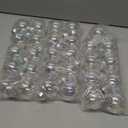 30Pcs Iridescent Ornaments Balls Clear Plastic Ornaments Christmas Ornament Ball Sparkly Christmas Bubble Clear Balls for Cauldron, Witch Brew Pot, Halloween Decorations, Xmas Tree Decor (4 Sizes) (12x3cm & 8x4cm & 5x5/6cm)
