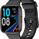 Fitness Tracker Watch with Heart Rate Monitor, Activity Tracker with Pedometer, Sleep Monitor, Calories & Step Counter, IP68 Waterproof Smart Watches for Women Men Fitness Watch for Sports (Black)