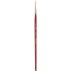 Princeton Heritage, Series 4050, Synthetic Sable Paint Brush for Watercolor, Round, 3/0 (Scarlet)