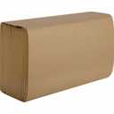 Genuine Joe Singlefold Paper Towels, 10.25" x 9.1", 1-Ply, Kraft, 250/Pack, 16 Count, 10-1/4-inches length by 9.10-inches width